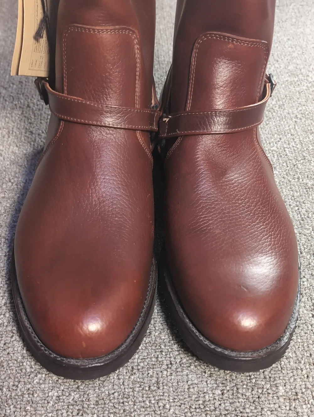 VTG Deadstock Willis & Geiger Leather Ankle Strap Safari Field Boots Canada 11.5